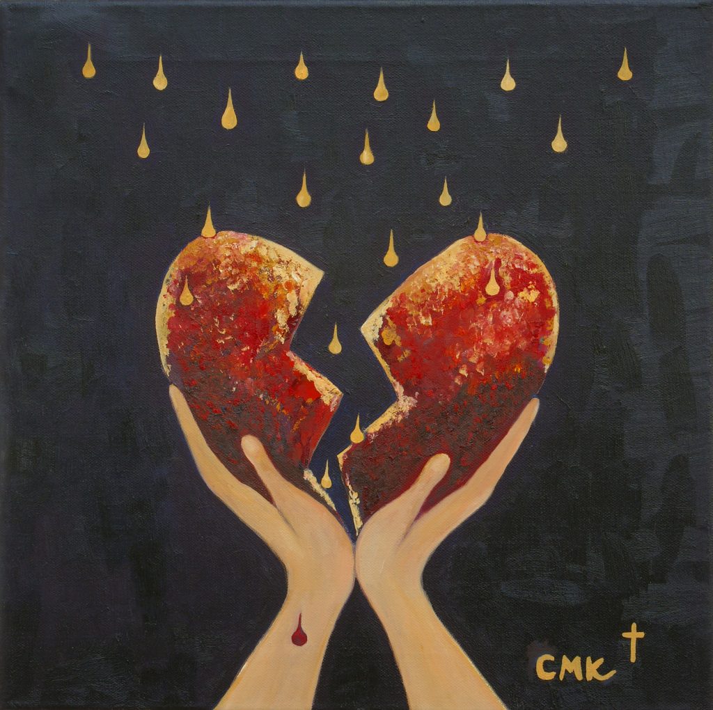 He heals the broken-hearted